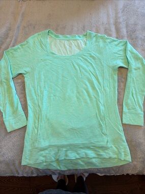 Danskin Mint Scoop Neck Long Sleeve Tee